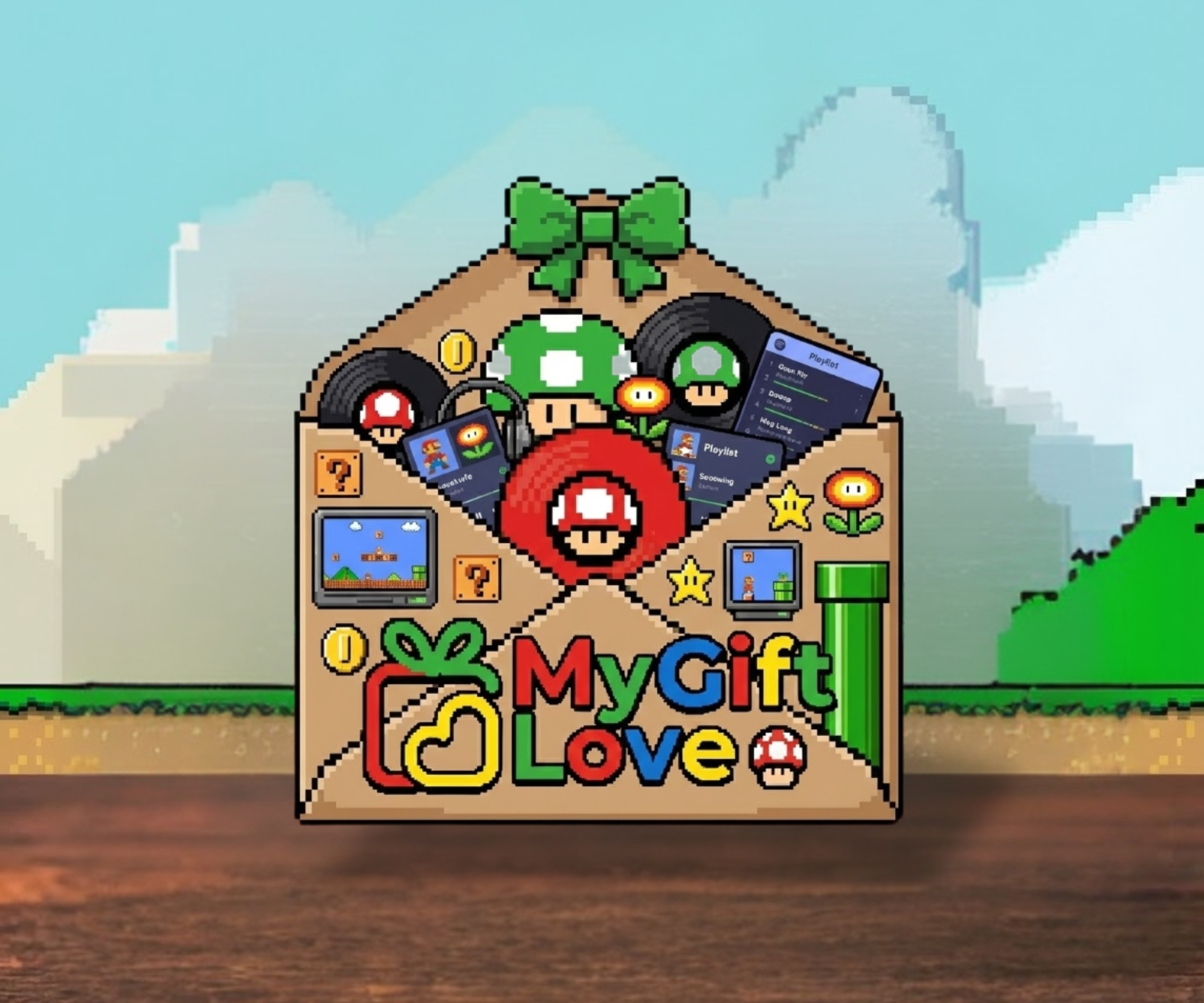 Prévia do modelo Mario Bros